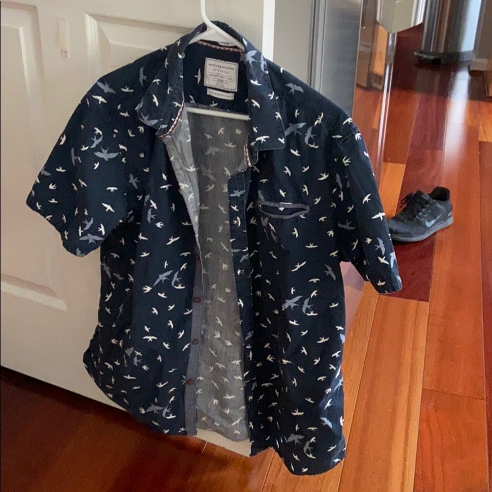 Travelers collection short sleeve button down